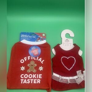 Vibrant Red Holiday Pet Tee